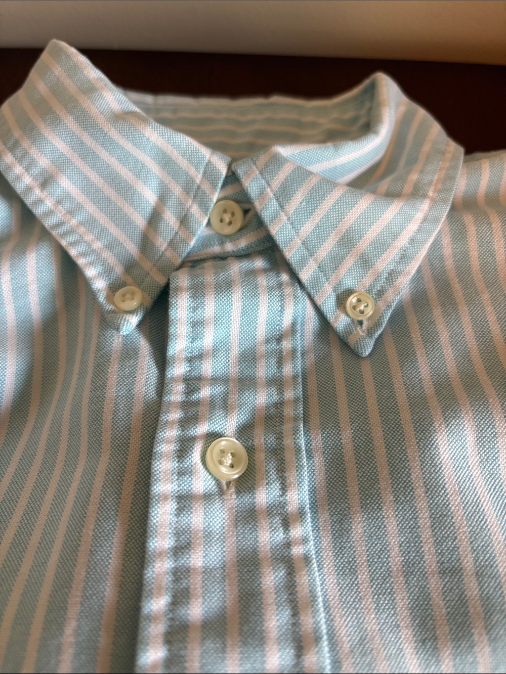 Ralph Lauren Light Blue & White Striped Button-Down Shirt. Classic Fit. M. - Picture 8 of 13